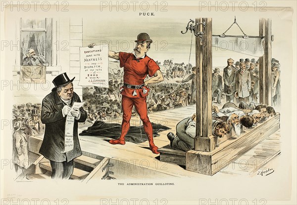 The Administration Guillotine, from Puck, n.d. Creator: Joseph Keppler.