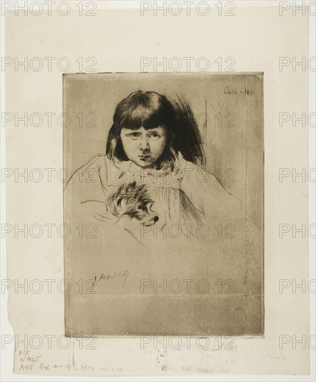 Caro, 1890. Creator: Julian Alden Weir.