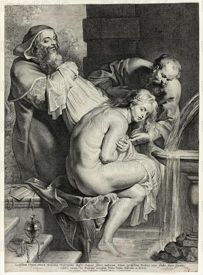 Susanna and the Elders, 1620. Creator: Lucas Vorsterman.