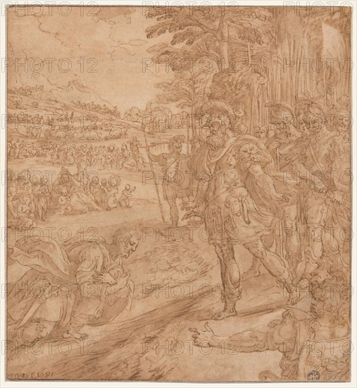 The Reconciliation of Jacob and Esau, 1581. Creator: Martin de Vos.