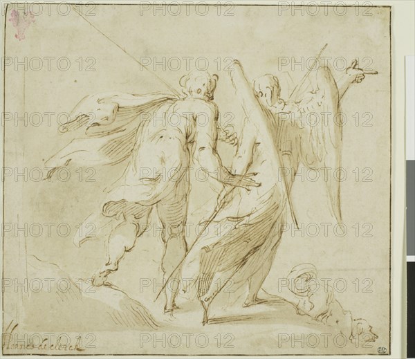 Tobias and the Angel, 1500/77. Creators: Michel Joseph Speeckaert, Hendrik de Clerck.