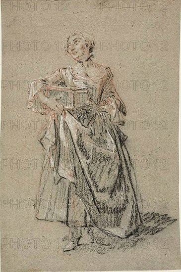 Study of a Woman, c. 1743. Creator: Nicolas Lancret.