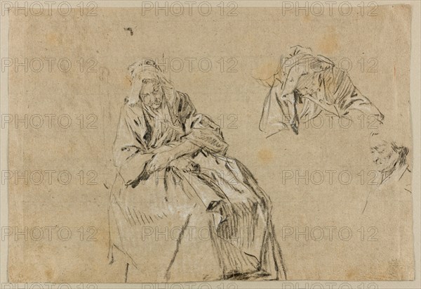 Study for Old Age, c. 1732. Creator: Nicolas Lancret.