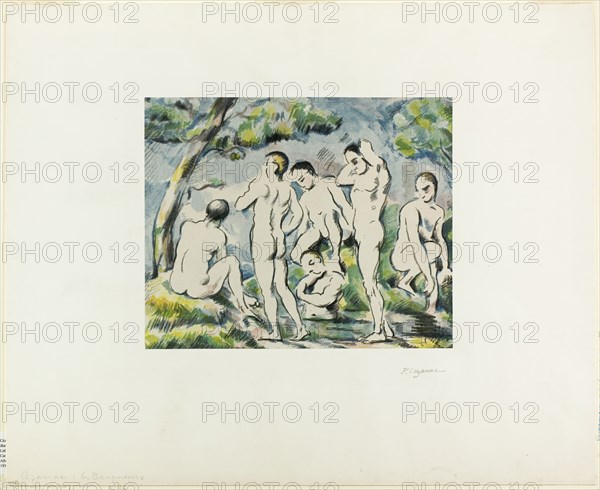 Bathers, published 1897. Creator: Paul Cezanne.