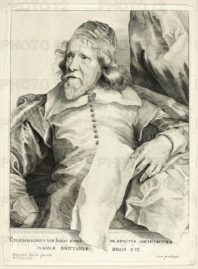 Inigo Jones, 1630/36, printed c. 1800. Creator: Robert van Voerst.