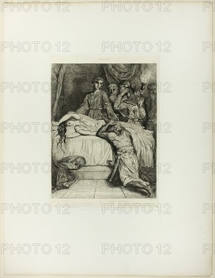 Oh! Oh! Oh!, plate fourteen from Othello, 1844. Creator: Theodore Chasseriau.