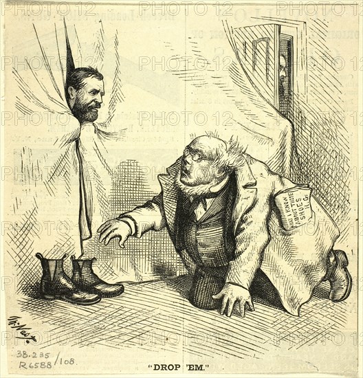 Drop 'Em, 1872. Creator: Thomas Nast.