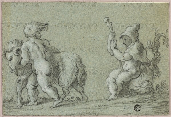 Putti as Goatherds, n.d. Creator: Unknown.