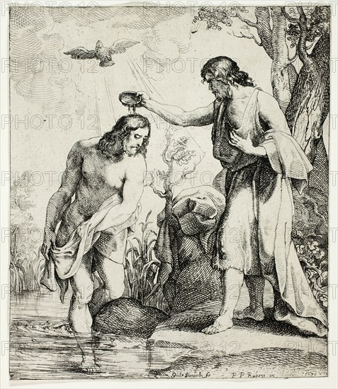 The Baptism of Christ, 1630. Creator: Willem Panneels.