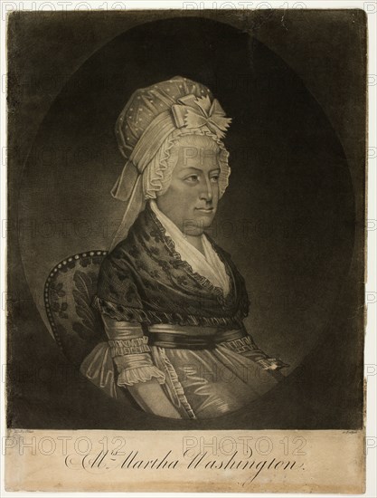 Martha Washington, c. 1800. Creator: William Woollett.