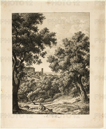 A Tivoli, from Malerisch Radierte Prospekte aus Italien, 1794. Creator: Johann Christian Reinhart.