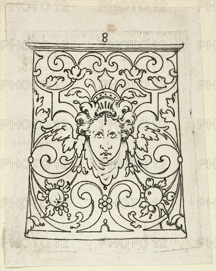 Plate 8, from XX Stuck zum (ornamental designs for goblets and beakers), 1601. Creator: Master AP.