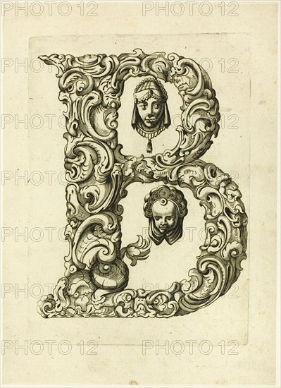 Letter B, 1630. Creator: Pierre Aubry.