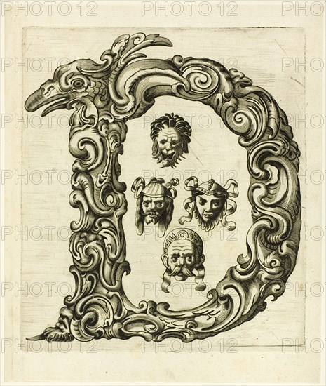 Letter D, 1630. Creator: Pierre Aubry.