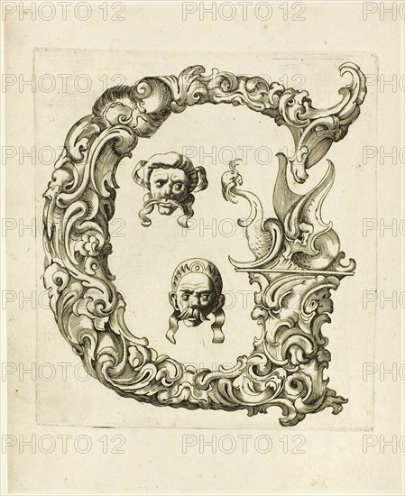 Letter G, 1630. Creator: Pierre Aubry.