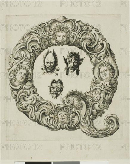 Letter Q, 1630. Creator: Pierre Aubry.