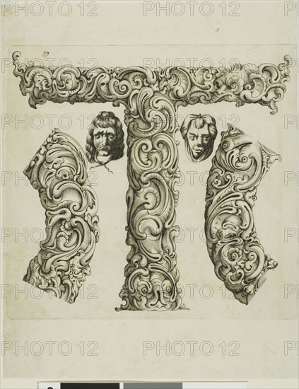 Letter T, 1630. Creator: Pierre Aubry.