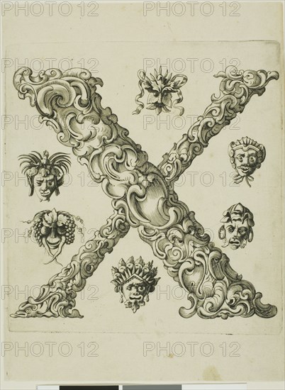 Letter X, 1630. Creator: Pierre Aubry.