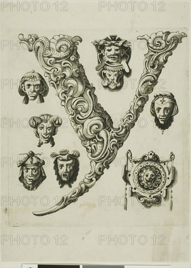 Letter Y, 1630. Creator: Pierre Aubry.