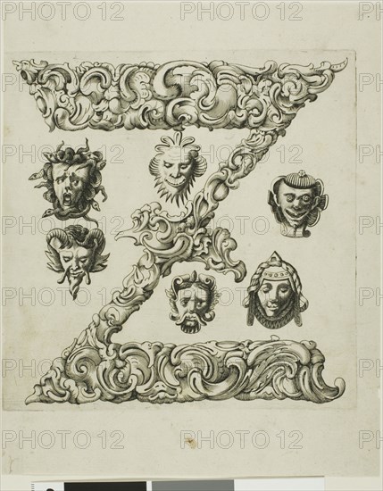 Letter Z, 1630. Creator: Pierre Aubry.