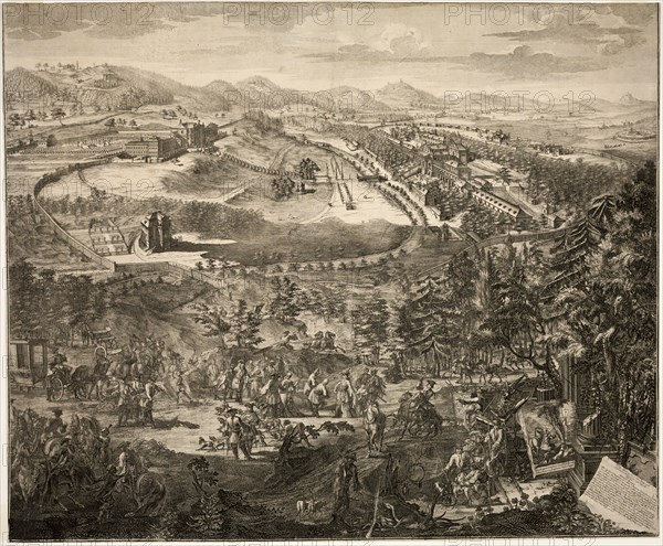 Kuks Baden, Bohemia, c. 1725. Creators: Unknown, Johann Christian Müller.