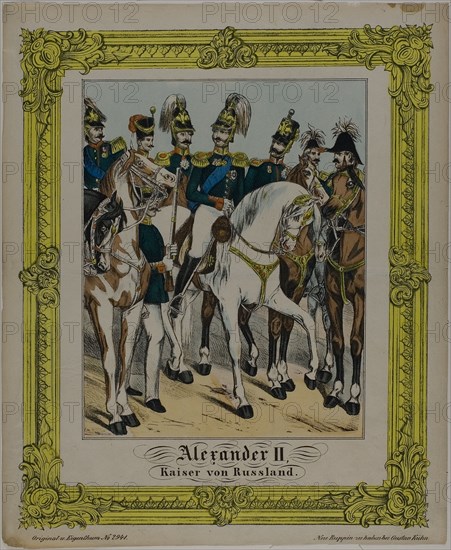 Alexander II, Emperor of Russia, n.d. Creators: Unknown, Gustav Kuhn.