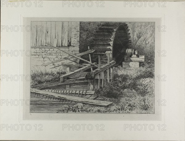 Mill in the Cressbeds at Veules, 1873. Creator: Carel Nicolaas Storm.