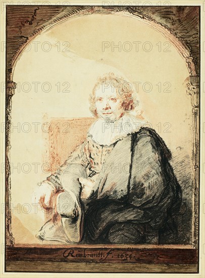 Portrait of a Man in an Arm Chair..., published 1821. Creator: Christian Josi.