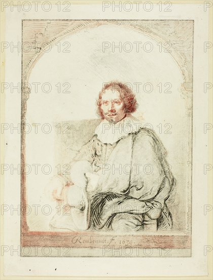 Portrait of a Man in an Arm Chair..., published 1821. Creator: Christian Josi.