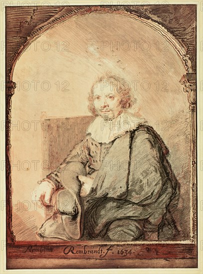 Portrait of a Man in an Arm Chair..., published 1821. Creator: Christian Josi.