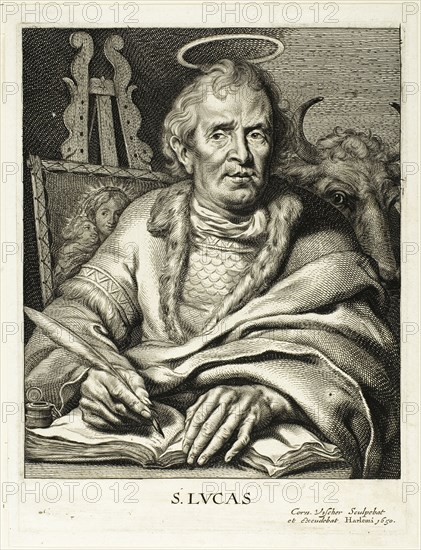 Saint Luke, 1650. Creator: Cornelis de Visscher.