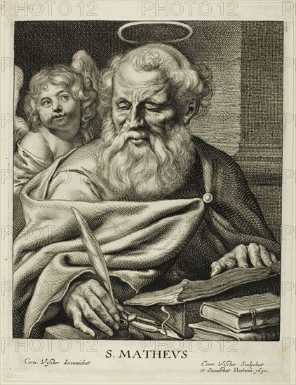 Saint Matthew, n.d. Creator: Cornelis de Visscher.