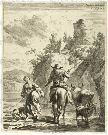 The Passage of the River, n.d. Creator: Cornelis de Visscher.