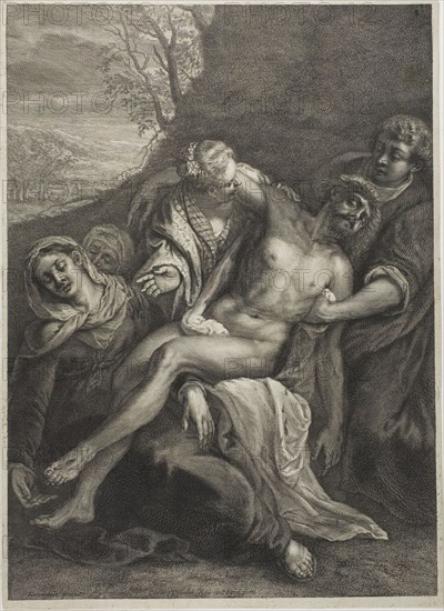 The Entombment, n.d. Creator: Cornelis de Visscher.