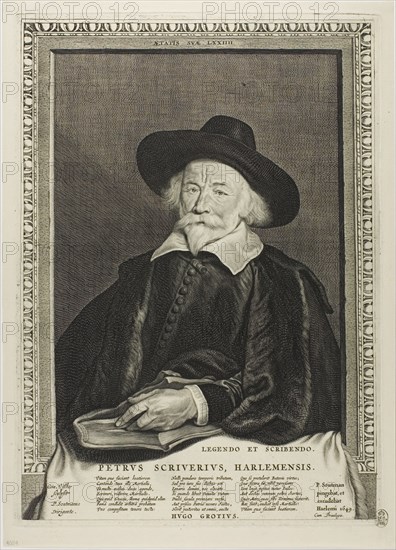 Peter Scriverius, from Quatuor Personae, 1649. Creator: Cornelis de Visscher.