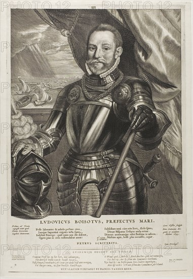 Luidewijk Boisot, Admiral of Zeeland, plate four from Quatuor Personae, 1649. Creator: Cornelis de Visscher.