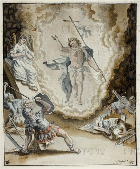 Resurrection of Christ, 1827. Creator: Gerardus Gossen.