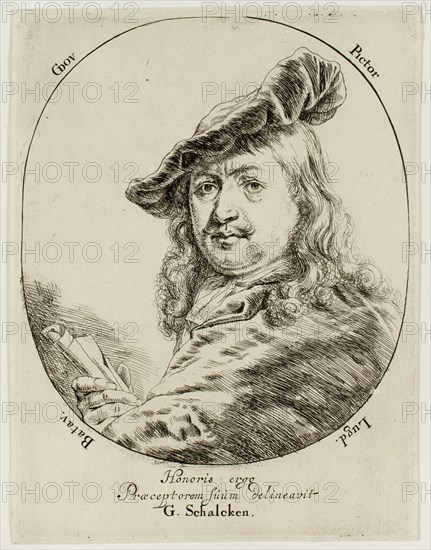 Portrait of Gerard Dou, the Painter, 1660/80. Creator: Godfried Schalcken.