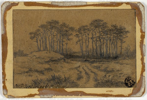 Path Through Trees, c. 1877. Creator: Hermanus Koekkoek.