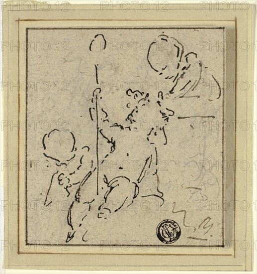 Three Putti, n.d. Creator: Jacob de Wit.