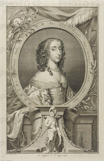 Maria, Wife of Willem II of Orange, n.d. Creator: Jacobus Houbraken.