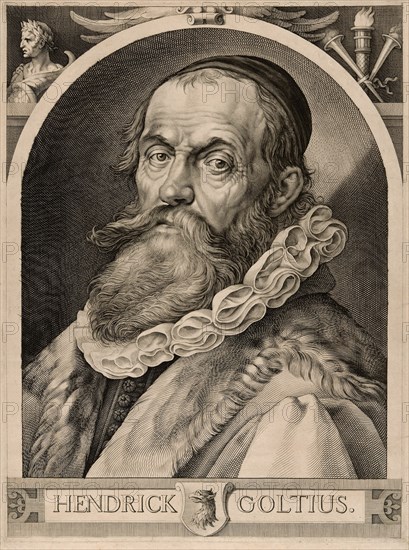 Portrait of Hendrick Goltzius, c. 1617. Creator: Jan Muller.