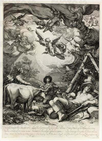 The Annunciation to the Shepherds, 1599. Creator: Jan Saenredam.