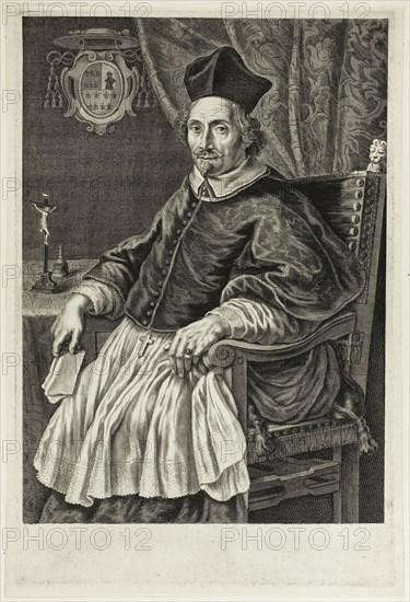 Portrait of Cardinal Zacharias de Mez, c. 1661. Creator: Cornelis de Visscher.