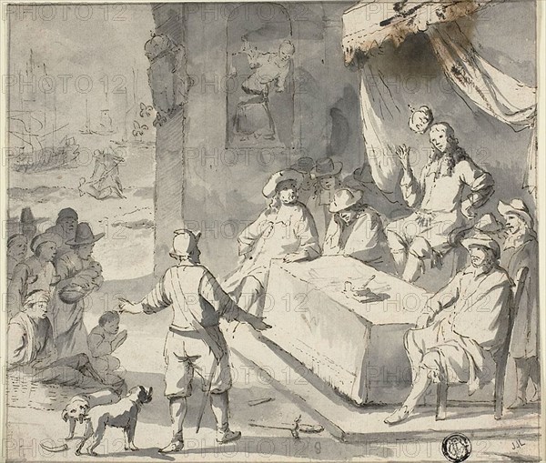 Scene from Dutch History: Supplicants before Ruler, n.d. Creator: Romeyn de Hooghe.