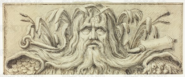 Head of Neptune, 18th century. Creator: James Barry.