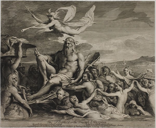 The Thames, or The Triumph of Navigation, 1791, published 1792. Creator: James Barry.