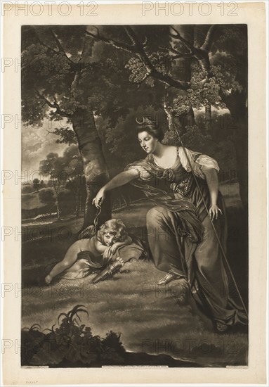 Elizabeth, Duchess of Manchester and Her Son, c. 1770. Creator: James Watson.