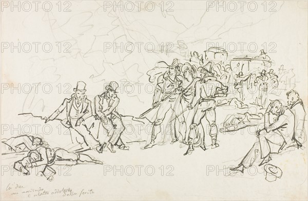 The Stagecoach Holdup, n.d. Creator: Bartolomeo Pinelli.