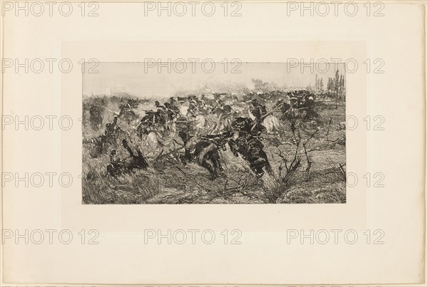 The Cavalry Charge, 1889. Creator: Giovanni Fattori.